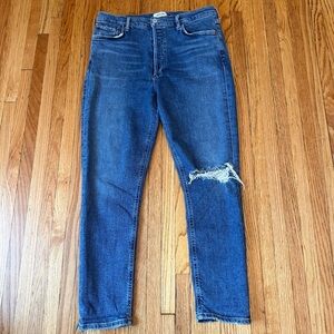 Agolde Nico High Waist Button Fly Jeans